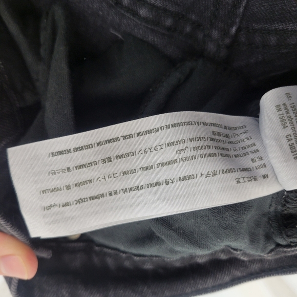 Abercrombie & Fitch Curve Love The 90s Straight Ultra High Rise Jeans Size 26/2s - Picture 8 of 9